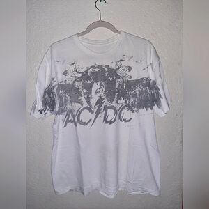 AC/DC LARGE WHITE T-SHIRT